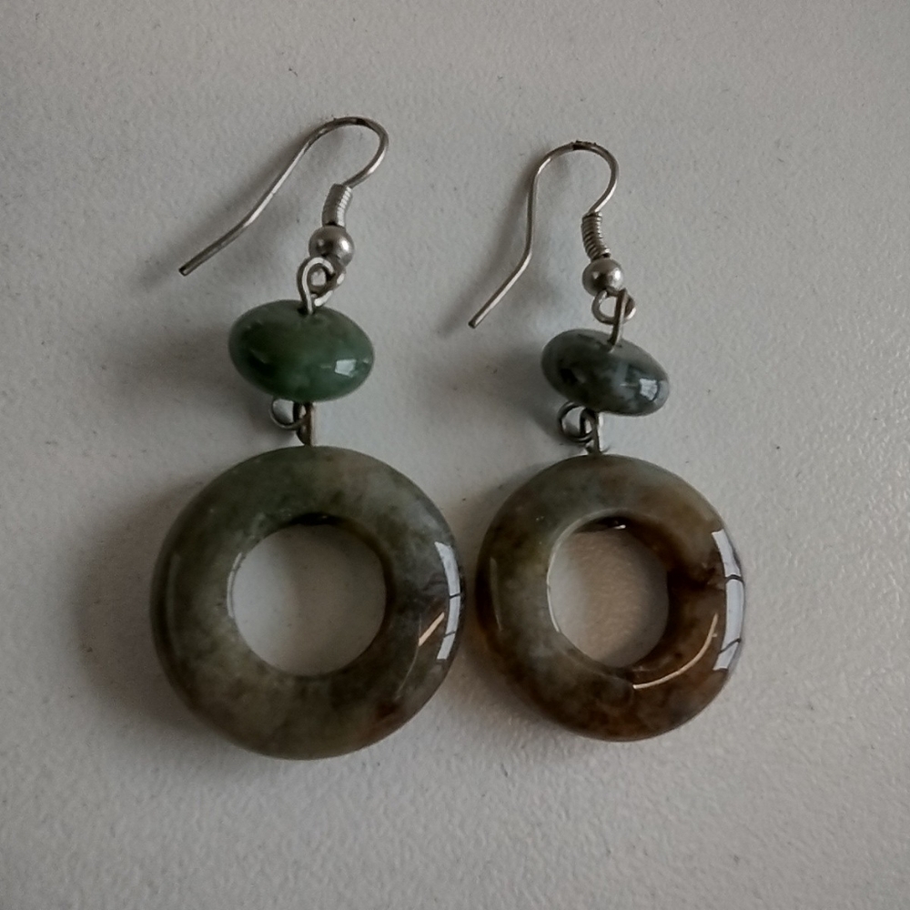 Sterling Autumn Jasper earrings
